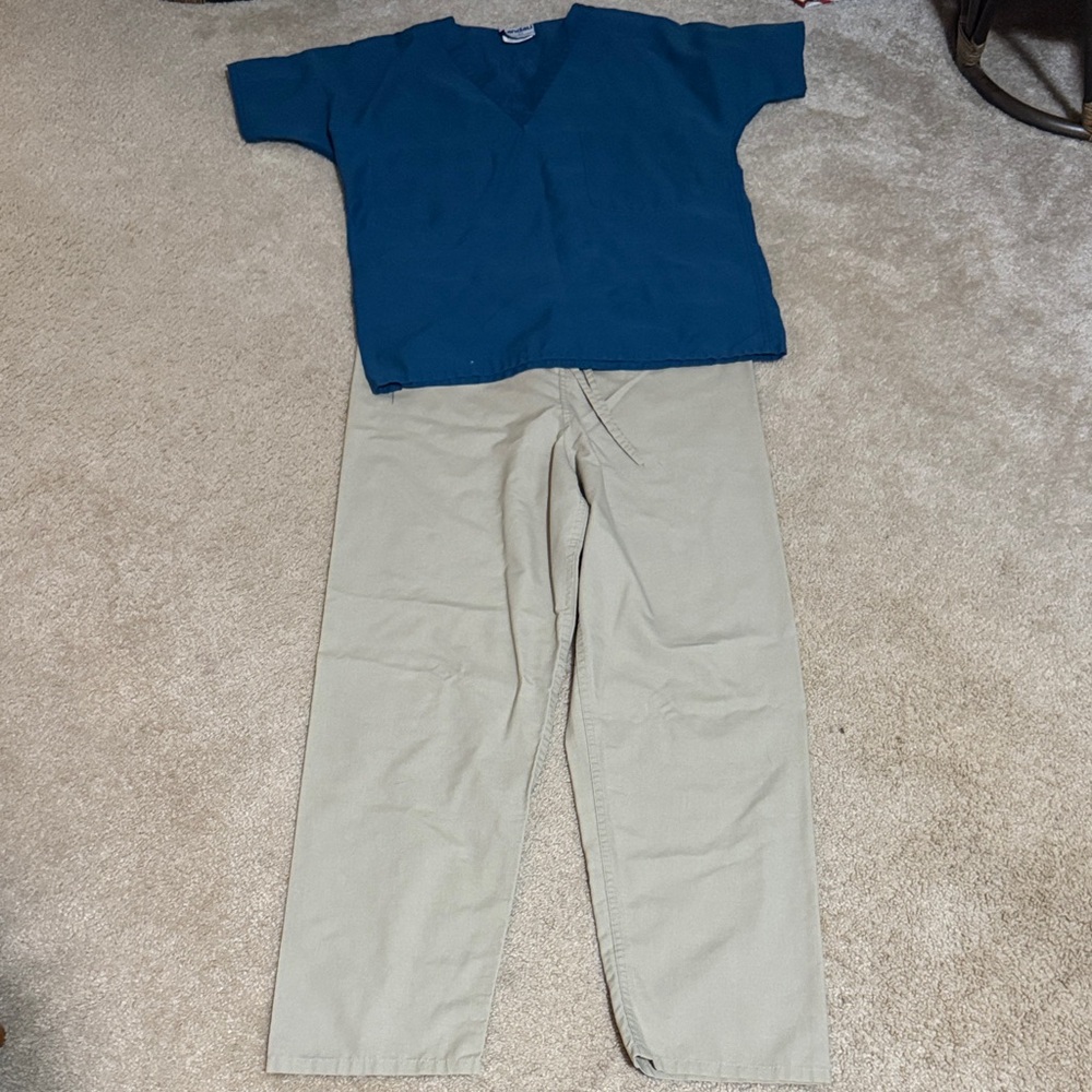 Landau Teal V-Neck Top